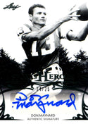 Don Maynard 2013 Leaf Sports Heroes Autographed Card #24/25