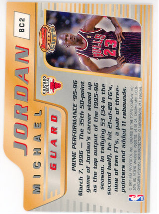 Michael Jordan 1997 Bowman's Best Cuts Card #BC2