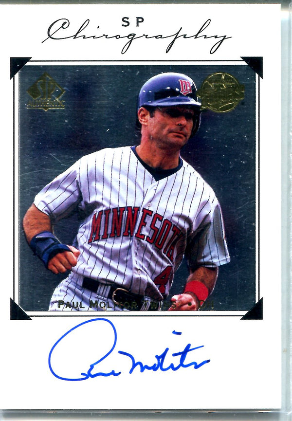 Paul Molitor Autographed SP Authentic Card