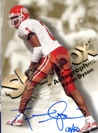 Kevin Dyson Autographed 1998 Skybox Autographics Card