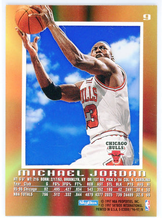 Michael Jordan 1997 Skybox EX 2000 Card #9