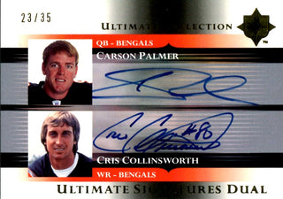 Carson Palmer & Cris Collinsworth 2005 Ultimate Dual Signatures