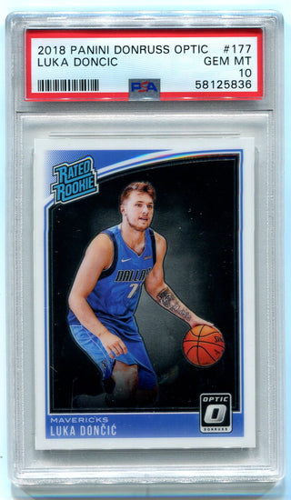Luka Doncic 2018 Panini Donruss Optic #177 Gem Mt PSA 10