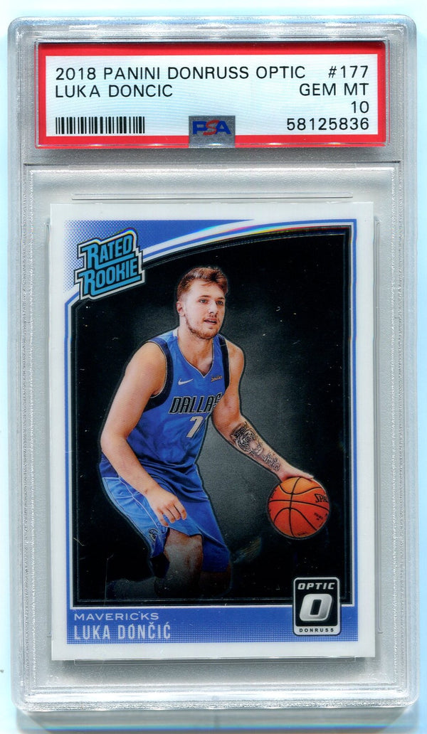 Luka Doncic 2018 Panini Donruss Optic #177 Gem Mt PSA 10