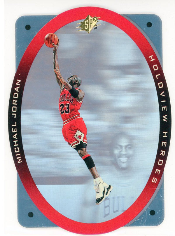 Michael Jordan 1996 Upper Deck SPx Holoview Heroes Card #H1 