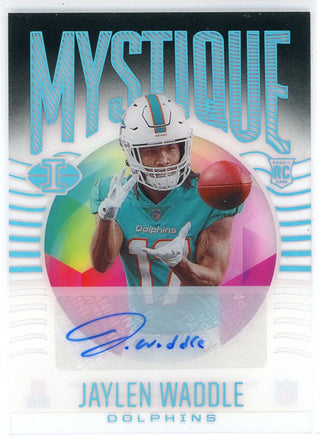 Jaylen Waddle Autographed 2021 Panini Illusions Mystique Rookie Card #MY-8