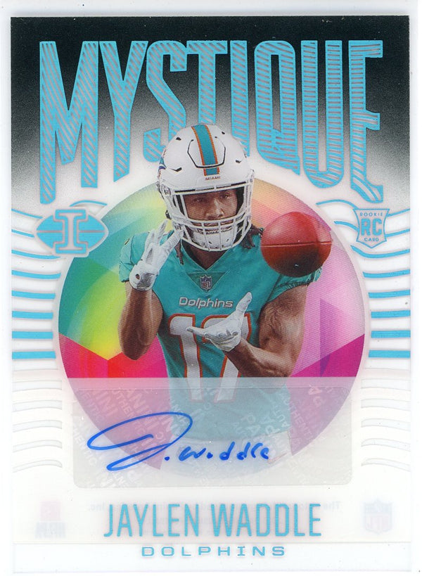Jaylen Waddle Autographed 2021 Panini Illusions Mystique Rookie Card #MY-8