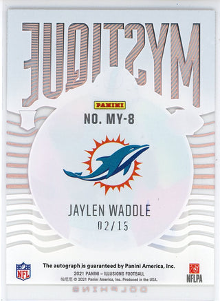 Jaylen Waddle Autographed 2021 Panini Illusions Mystique Rookie Card #MY-8