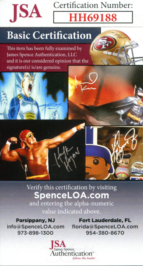 Buck Leonard Autographed Perez Steele Greatest Moments Card (JSA)