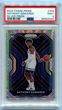 Anthony Edwards 2020 Panini Prizm Silver Prizm #258 PSA Mint 9