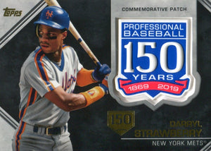 Darryl Strawberry 2019 Topps Update 150th Anniversary Patch Card 42/150
