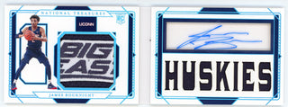 James Bouknight Autographed 2021 Panini National Treasures Collegiate Rookie Patch Booklet Card #12