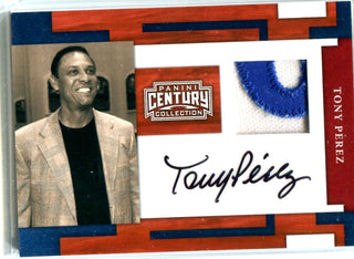 Tony Perez 2010 Panini Century Collection Jersey/Autographed Card #13/25