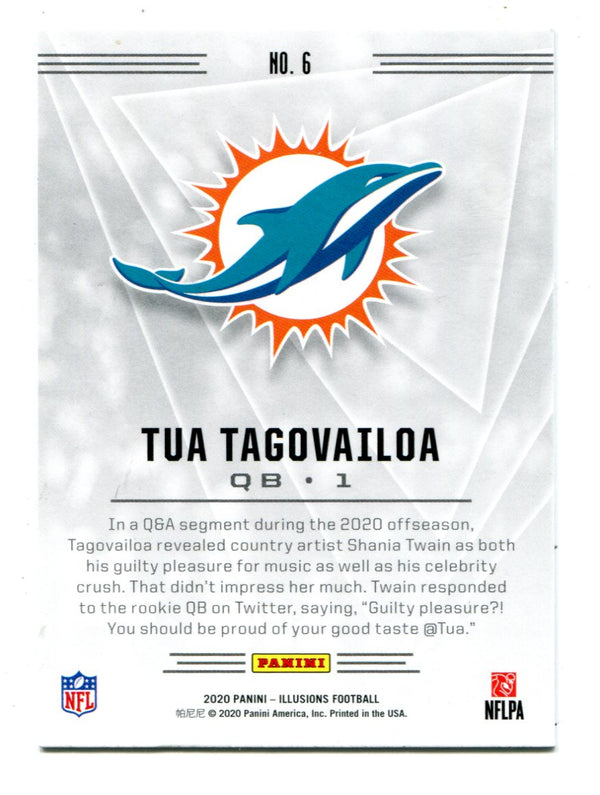 Tua Tagovailoa 2020 Panini Illusions #6 Card