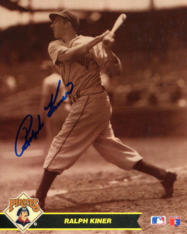 Ralph Kiner Autographed 8x10 Photo Card