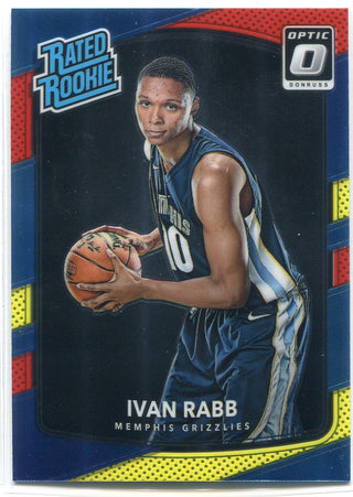 Ivan Rabb 2017-18 Donruss Optic Red & Yellow Rated Rookie Card