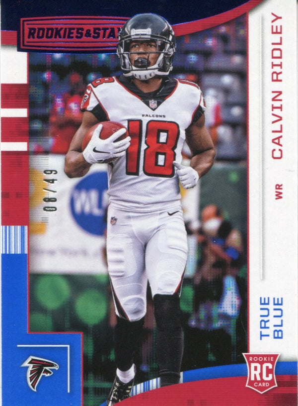 Calvin Ridley 2018 Panini Rookies & Stars True Blue Rookie Card