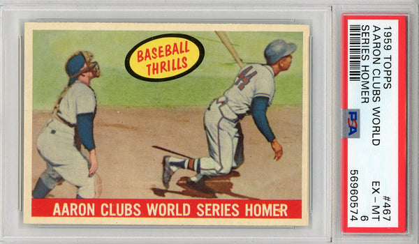 Hank Aaron 1959 Topps Card #467 (PSA)