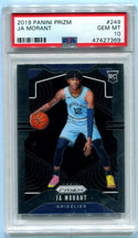 Ja Morant 2019 Panini Prizm #249 PSA GEM MT 10