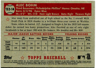 Alec Bohm 2021 Topps Rookie Card