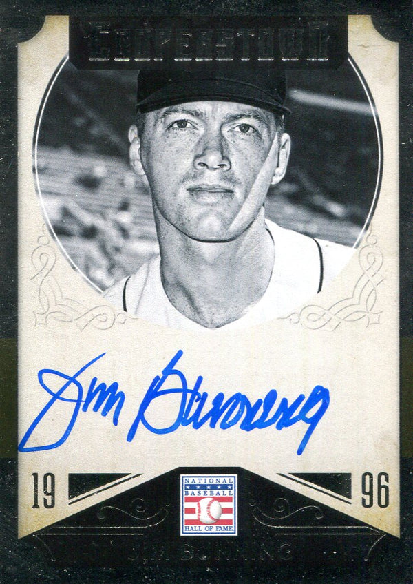 Jim Bunning Autographed Panini Card