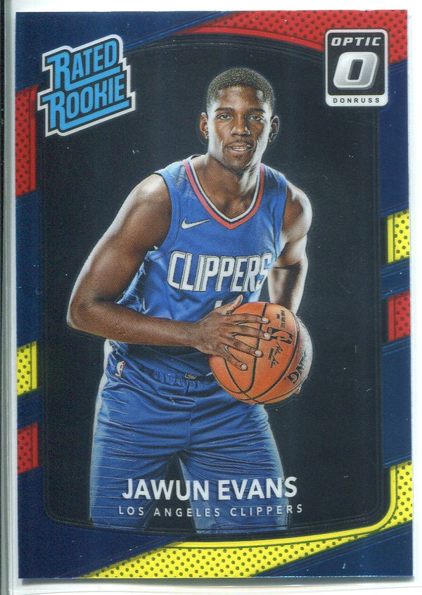 Jawun Evans 2017-18 Donruss Optic Red & Yellow Rated Rookie Card
