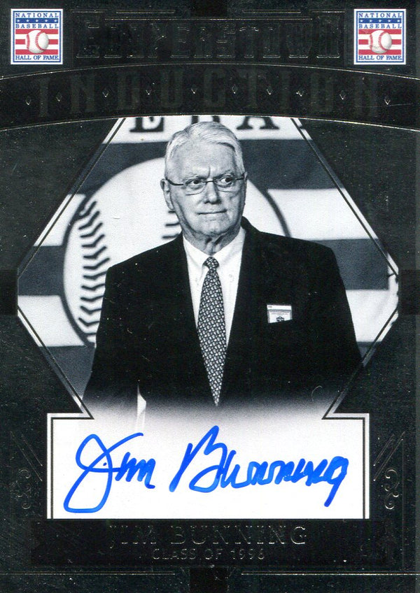 Jim Bunning Autographed Panini Card