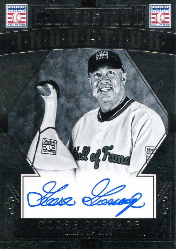 Goose Gossage Autographed Panini Card