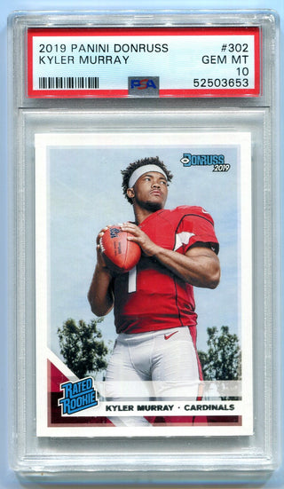 Kyler Murray 2019 Panini Donruss Kyler Murray #30 PSA GEM MT 10