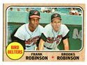 Frank Robinson & Brooks Robinson 1968 Topps #530 Bird Belters Card