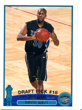 David West 2003 Topps Unsigned Rookie Card