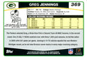 Greg Jennings 2006 Topps Rookie Card #369