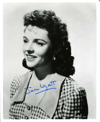 Jane Wyatt Autographed Black & White 8x10 Photo (JSA)