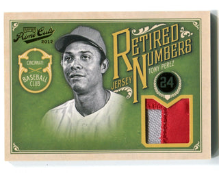Tony Perez 2012 Panini Prime Cuts Retired Numbers #24 Jersey Card 07/25
