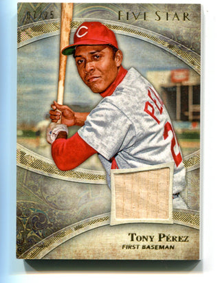 Tony Perez 2014 Topps Five Star #FSLRTP Bat Card 07/25
