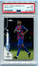 Ansu Fati 2019 Topps Chrome Uefa Champions League #45 PSA GEM MT 10