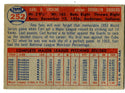 Carl Erskine 1957 Topps #252 Card