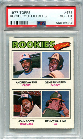 Andre Dawson 1977 Topps Rookie Outfielders #773 PSA VG-EX 4 Card