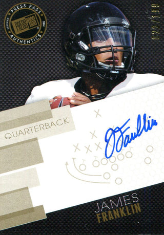 James Franklin Autographed Presspass Card #22/199