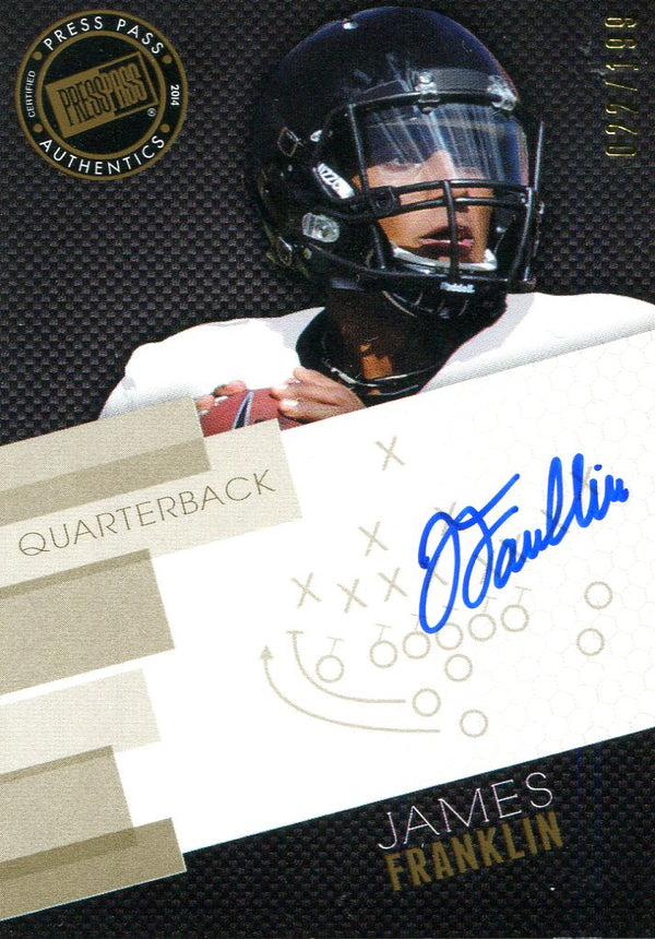 James Franklin Autographed Presspass Card #22/199