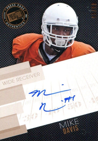 Mike Davis Autographed Presspass Card #85/99