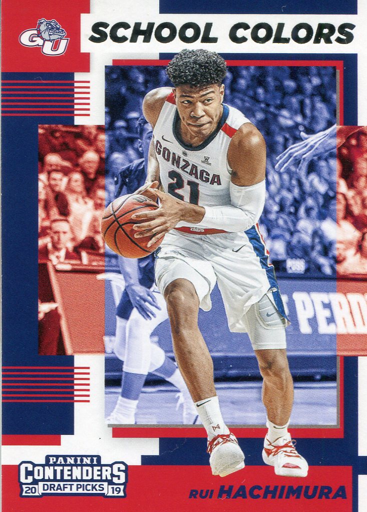 Rui Hachimura 2019 Contenders Draft Picks School Colors Rookie Card ...