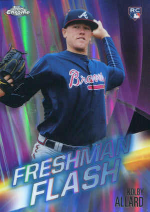 Kolby Allard 2019 Topps Chrome Freshman Flash Rookie Card