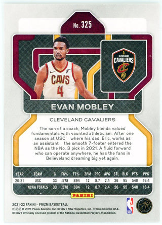 Evan Mobley 2021-22 Panini Prizm Rookie Card #325