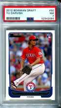Yu Darvish 2012 Bowman Rookie Card (PSA NM 7) #50