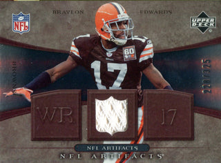 Braylon Edwards 2007 Upper Deck NFL Artifacts Jersey Card
