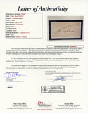 Thomas Edison Autographed Framed Cut w/ Unsigned Photo (JSA)