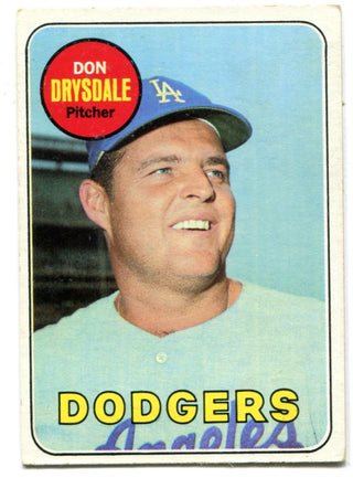 Don Drysdale 1969 Topps #400 Card