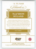 Bones Hyland Autographed 2021 Panini Flawless Collegiate Team Logo Signatures Rookie Card #TL-NAH