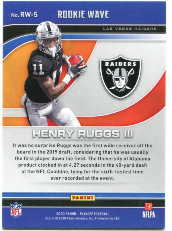 Henry Ruggs Rookie Henry Ruggs Panini Playoff Rookie Wave 2020 | Hollywood Collectibles